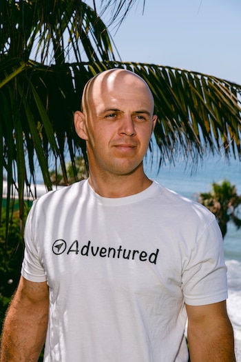Trevor Jacob, who once recorded himself bailing out of an airplane mid-flight and posted the video online, in Malibu, Calif., on July 23, 2026. Federal investigators determined that his plane had never malfunctioned during the incident in 2021: Jacob had staged the crash, hoping for online fame. (Marissa Leshnov/The New York Times)