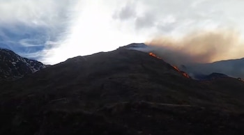 Las imágenes de cuando el incendio comenzó