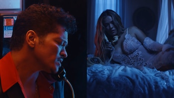 Karol G protagoniza el nuevo video de Bruno Mars, una participación que reactivó los comentarios sobre la cercanía entre ambos artistas - crédito captura de pantalla Bruno Mars /YouTube