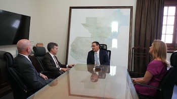 La primera reunión oficial entre autoridades de Guatemala y el nuevo Ministro Consejero de Estados Unidos, Jorgan Andrews