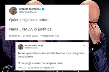 Ricardo Morán reaccionó con actitud