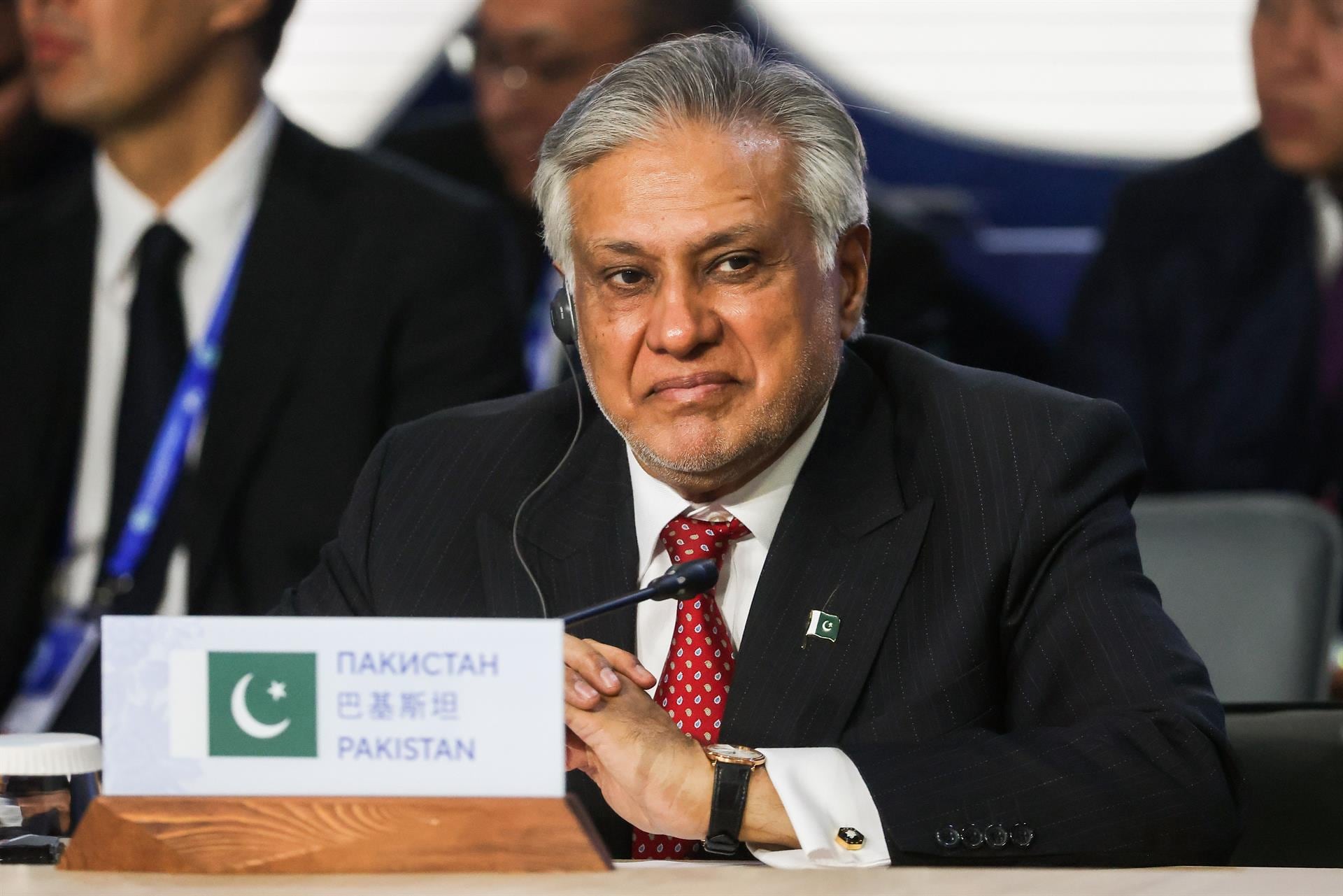 El ministro de Asuntos Exteriores de Pakistán, Muhammad Ishaq Dar (Europa Press)