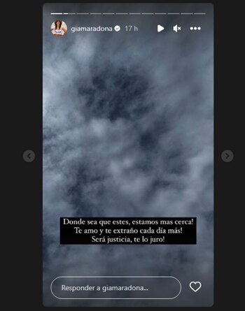 El posteo de Gianinna Maradona