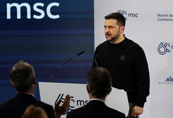 El presidente ucraniano Volodimir Zelensky