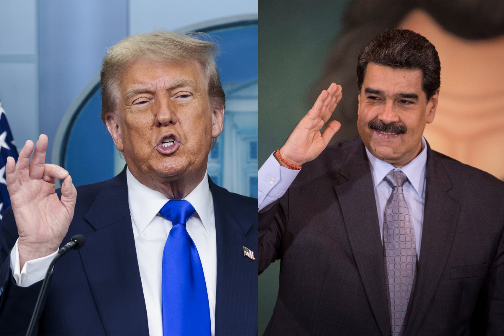 Donald Trump aumenta la presión sobre la dictadura de Maduro (EFE/ Shawn Thew / Rayner Peña R)