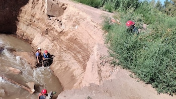 Mendoza: rescataron a una mujer