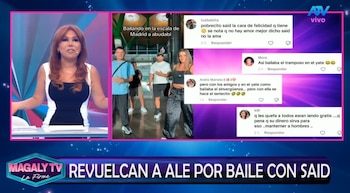 Alejandra Baigorria responde a quienes aseguran que mantiene a Said Palao. Captura: Magaly TV La Firme.