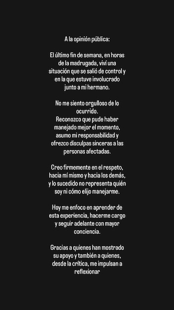 Comunicado de Rodrigo Brand