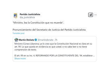 El secretario de Justicia del