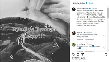 Khloé Kardashian se borró un