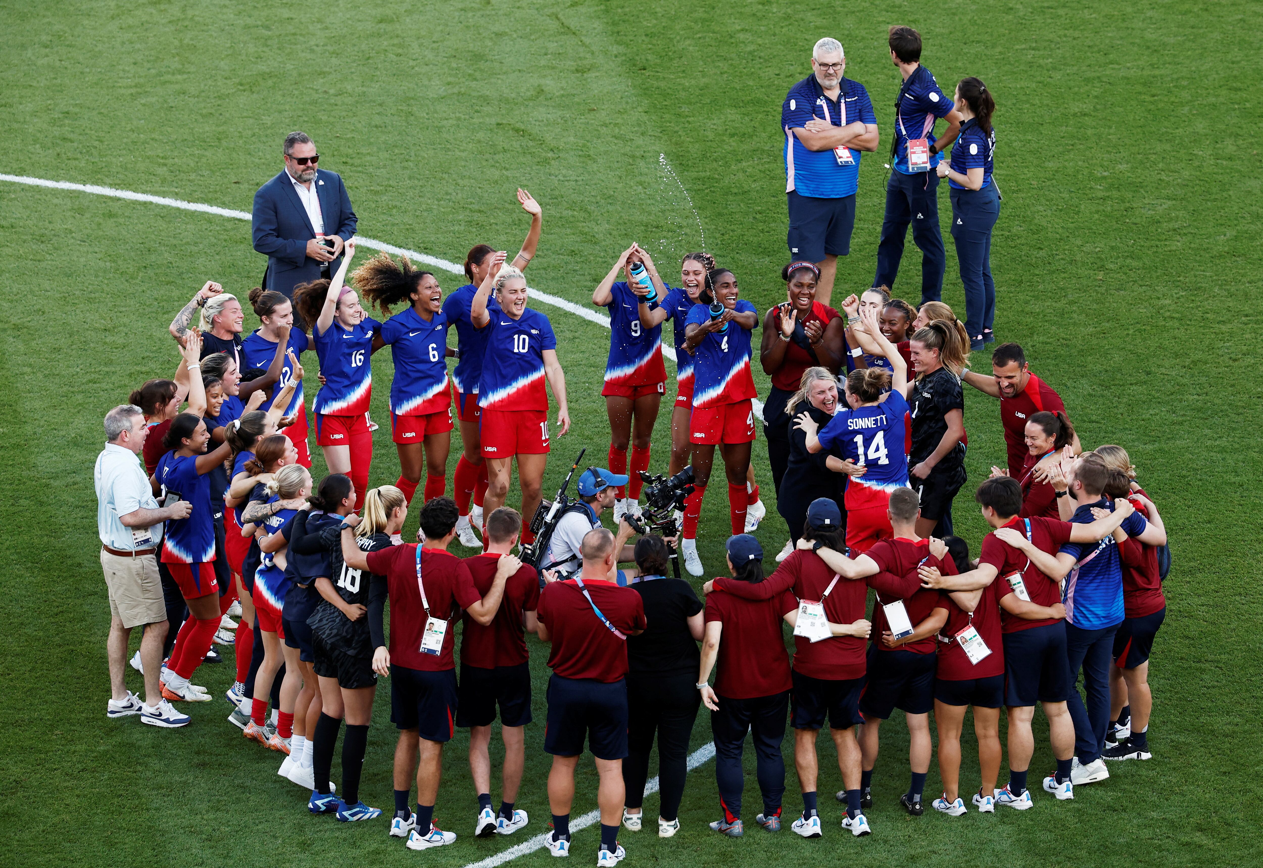 Estados Unidos viene de ganar la medalla de oro en los Juegos Olímpicos de París 2024 - crédito Benoit Tessier/REUTERS