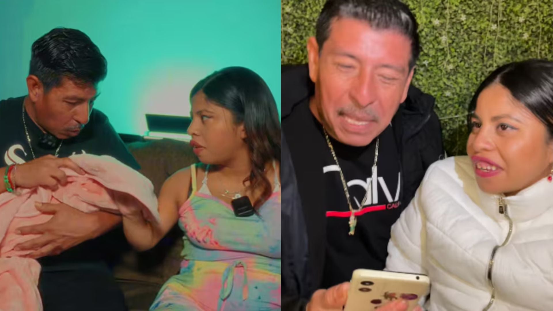 La influencer y su esposo Ricardo Medellín se encuentran en medio de la polémica tras la hospitalización de su hija. (Facebook Lupita TikTok)