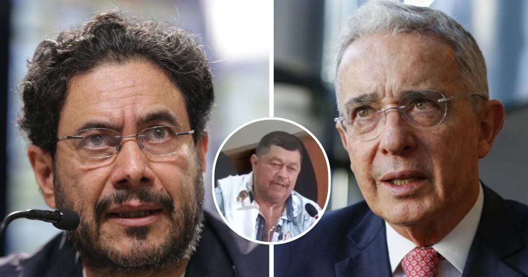 El exparamiltar Gabriel Muñoz aseguró que no conoce personalmente a Álvaro Uribe - crédito Camila Díaz/Colprensa, Carlos Ortega/EFE y captura de pantalla audiencia Álvaro Uribe