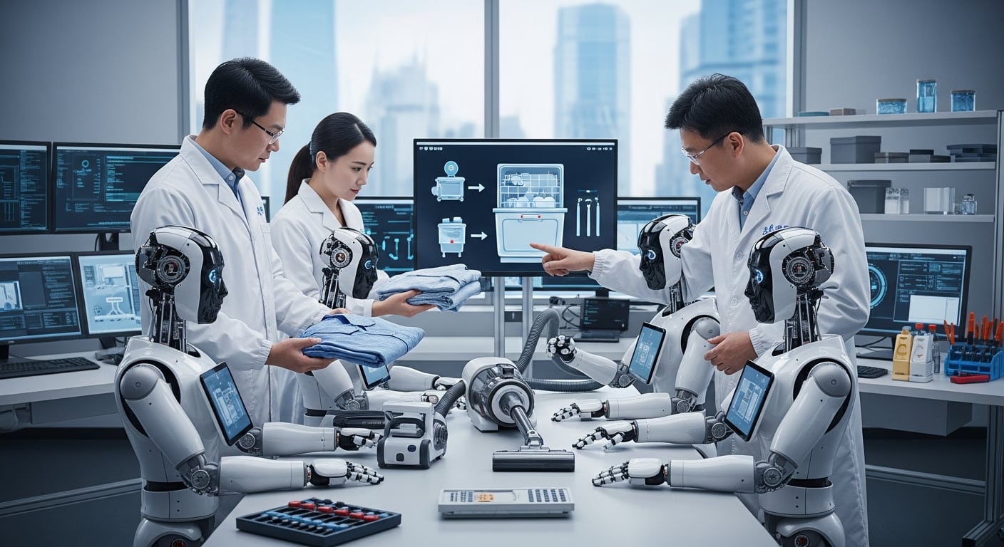 Algunas máquinas “graduadas” ya asisten en fábricas y hogares tras completar su formación en estas escuelas de robótica. (Imagen Ilustrativa Infobae)