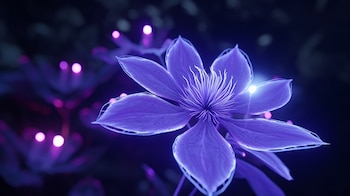 Las flores violetas pueden ser