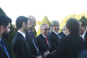 Javier Milei durante su visita oficial a París, Francia