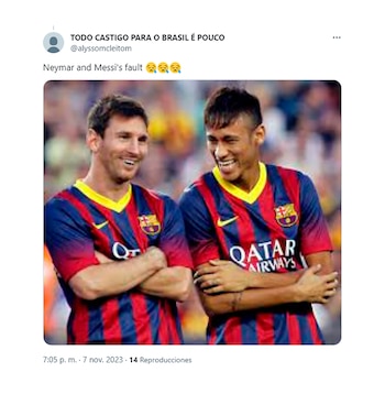 "La culpa de Neymar y