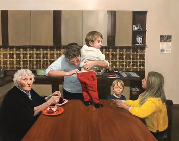 'Falsa alarma' óleo sobre lino