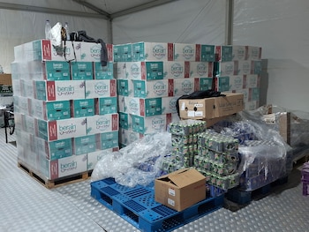 El depósito de las bebidas