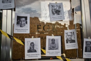 Instalación en protesta por el