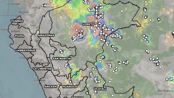 El Senamhi reportó lluvia de