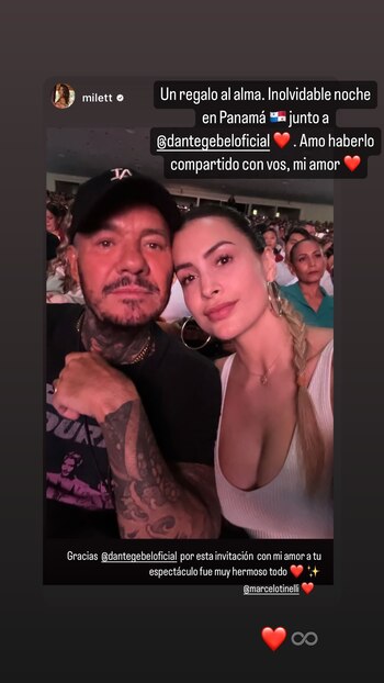 Milett Figueroa y Marcelo Tinelli