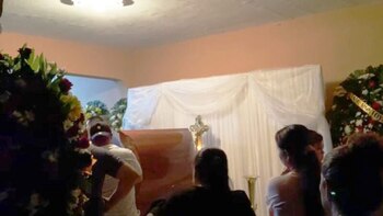 Funeral del médico Otniel Montoya,