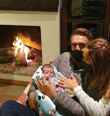 El ex delantero junto a