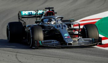 El Mercedes de Lewis Hamilton