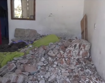 La habitación del joven que habita el lugar, quien en el momento del siniestro se encontraba trabajando