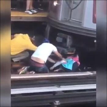 El vehículo mató al hombre,