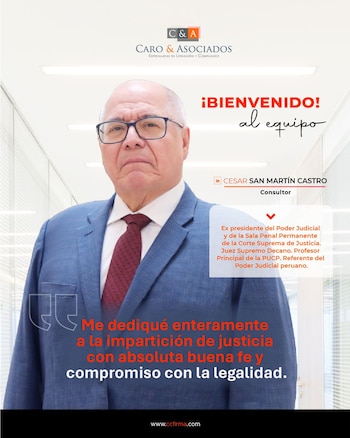 Mensaje de bienvenida a César