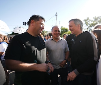 24 de marzo - Máximo Kirchner y Cristian Jerónimo en la ex Esma.