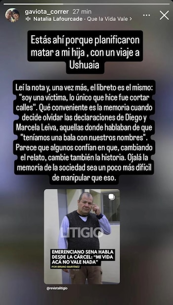 La publicación de Gloria Romero