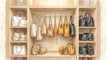 Cuál es el método que transforma un armario desordenado en una boutique de bolsos