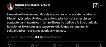 Así fue el mensaje de