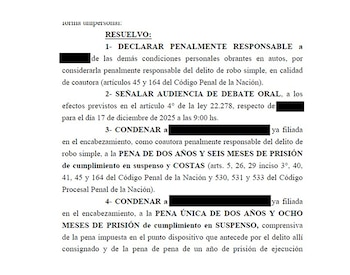 La condena a Nicole S.