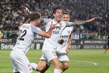 Gianluca Lapadula tras su gol