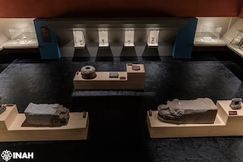 Una pelota de hule con más de 3 mil 600 años de antigüedad, hallada en el sitio arqueológico de El Manatí, Veracruz, se exhibe por primera vez al público en el Museo de la Grandeza Teotihuacana, donde destaca como una de las evidencias más antiguas de las prácticas rituales y del uso del hule en Mesoamérica