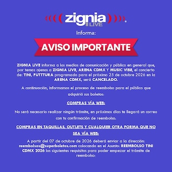 La argentina canceló su próximo concierto en la capital mexicana.