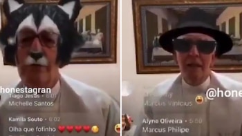 Filtros convierten la misa de un sacerdote en una escena surrealista y las imágenes vuelven a causar furor en redes