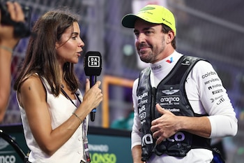 Fernando Alonso y Melissa Jiménez en una imagen de archivo. (Grosby Group / Jun QIAN / Alamy Live News)