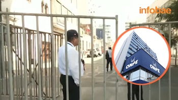 Extrema seguridad en la ONPE: rejas, candados y control total en el centro de Lima