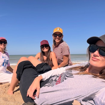 La escapada de Puala Chaves y sus amigas a Mar del Plata