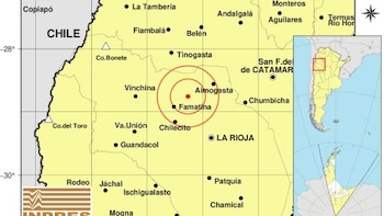 Un fuerte sismo con una magnitud de 5,4° sacudió La Rioja y se percibió en tres provincias vecinas