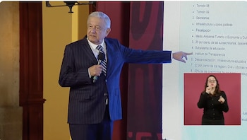 El presidente exhibió en La