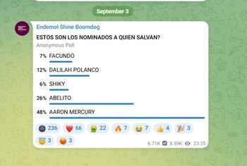 (Captura Endemol Telegram)