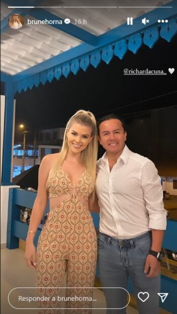 Brunella Horna y Richard Acuña. (Instagram)