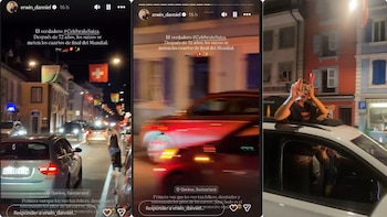 Según relató, por primera vez los suizos salieron a la calle a celebrar - crédito erwin_danniel / Instagram