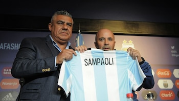 Sampaoli asumió en 2017 en la selección argentina (DyN)